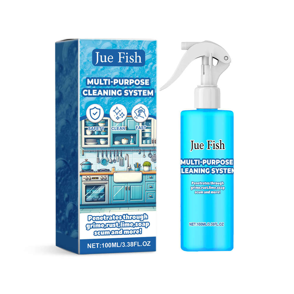 Jue-Fish Grease Foam Cleaner Multi-Functional Gentle Stain Remover Kitchen Stove Cleaning Supplies S260130