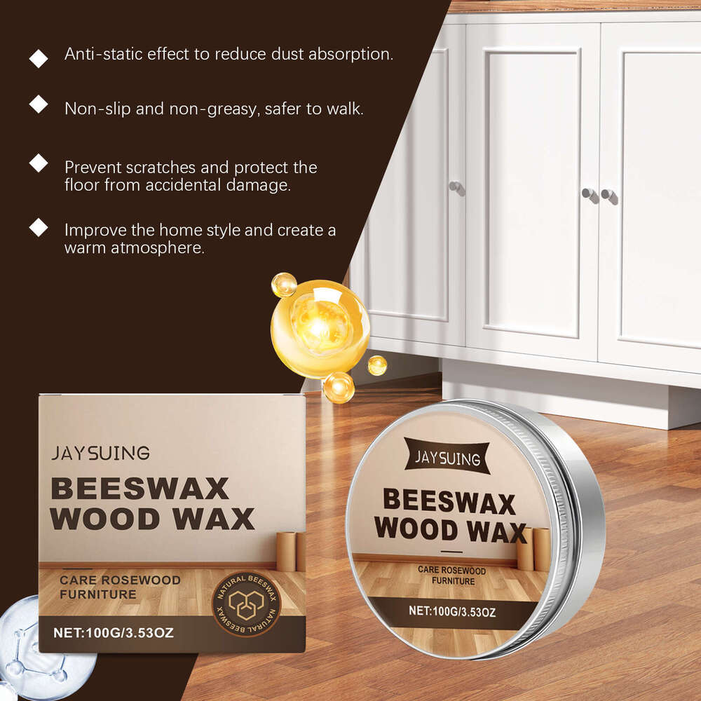 Jaysuing Care Beeswax Maintenance Bracelet Polishing Solid Wood Floor Wax S260130