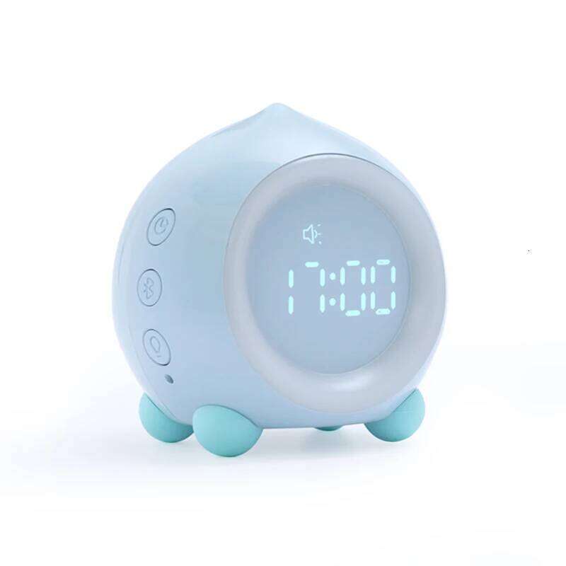 Cartoon Multi Function Mute Children's Night Light Kids Alarm Clock Plastic Needle W260130