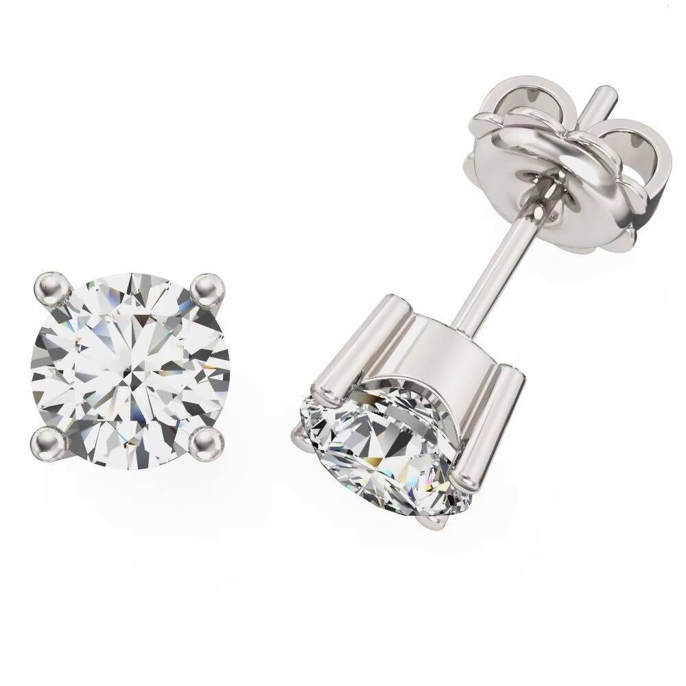 A Pair of 05ct IGI Certified Lab Grown Diamond Stud Earrings Hot Selling Affordable Earrings 14K White Gold Diamond Jewelry