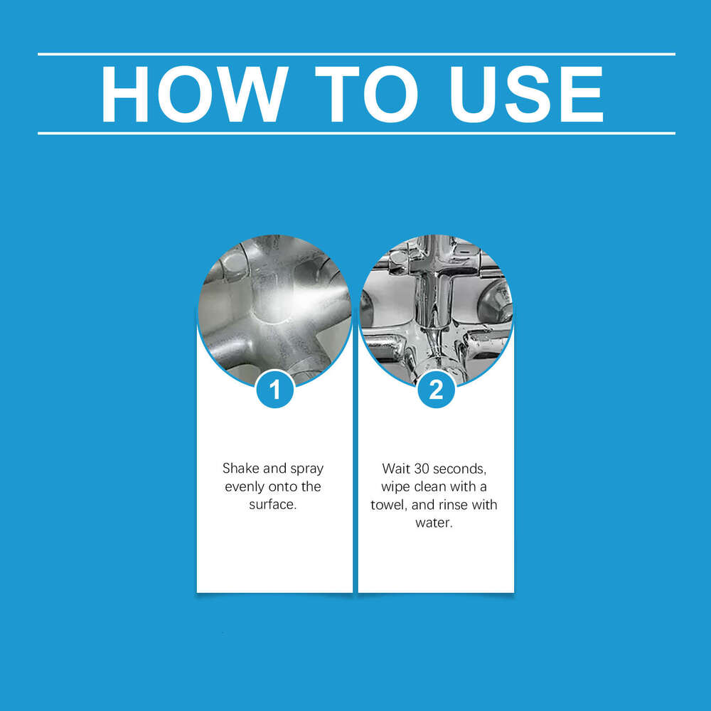 JAKEHOE Removes Stubborn Water Stains Faucet Shower Steel Household Cleaner S260130