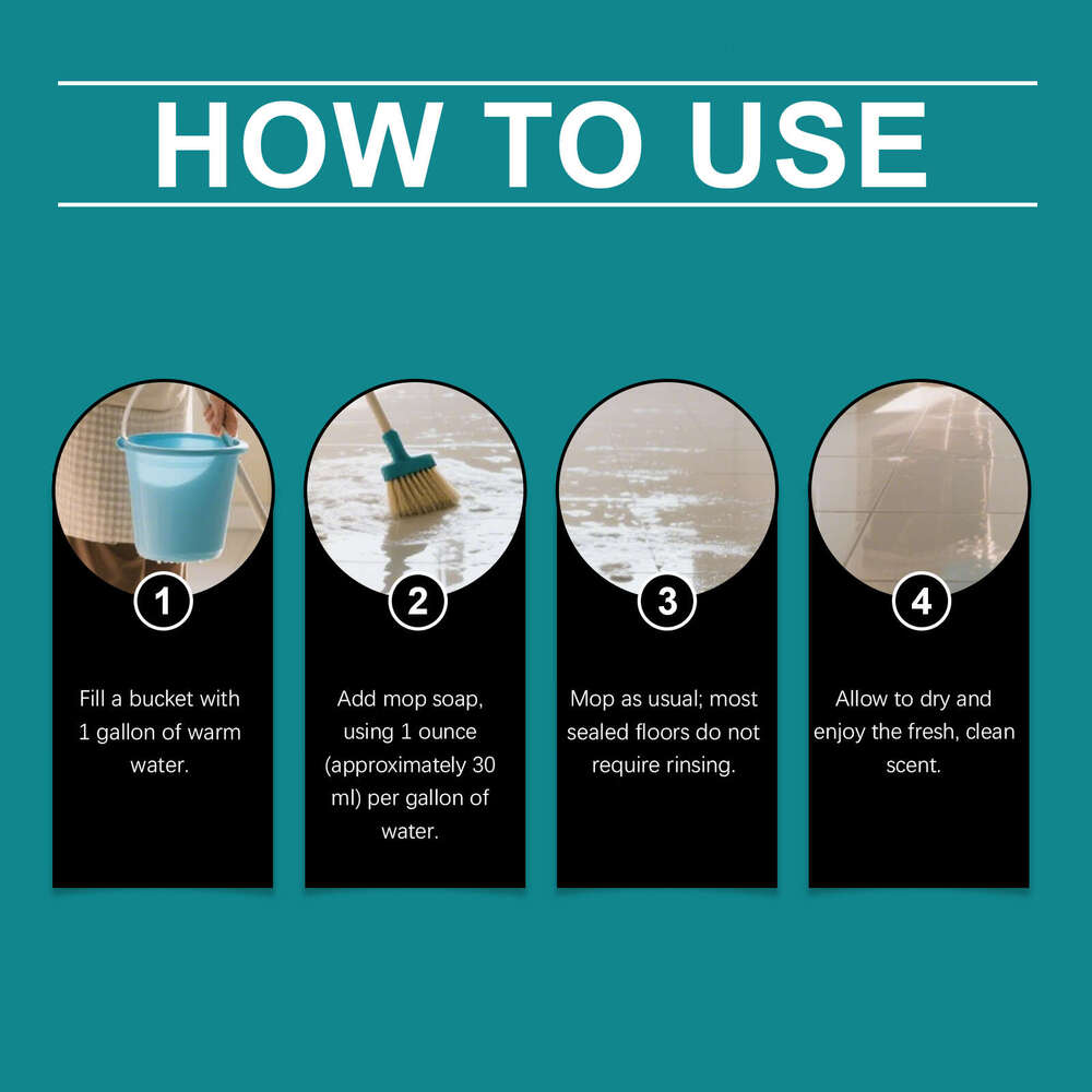 JUE FISH Floor Liquid Stain Remover for Floors Shine and Clean Daily Household Cleaning Supplies S260130