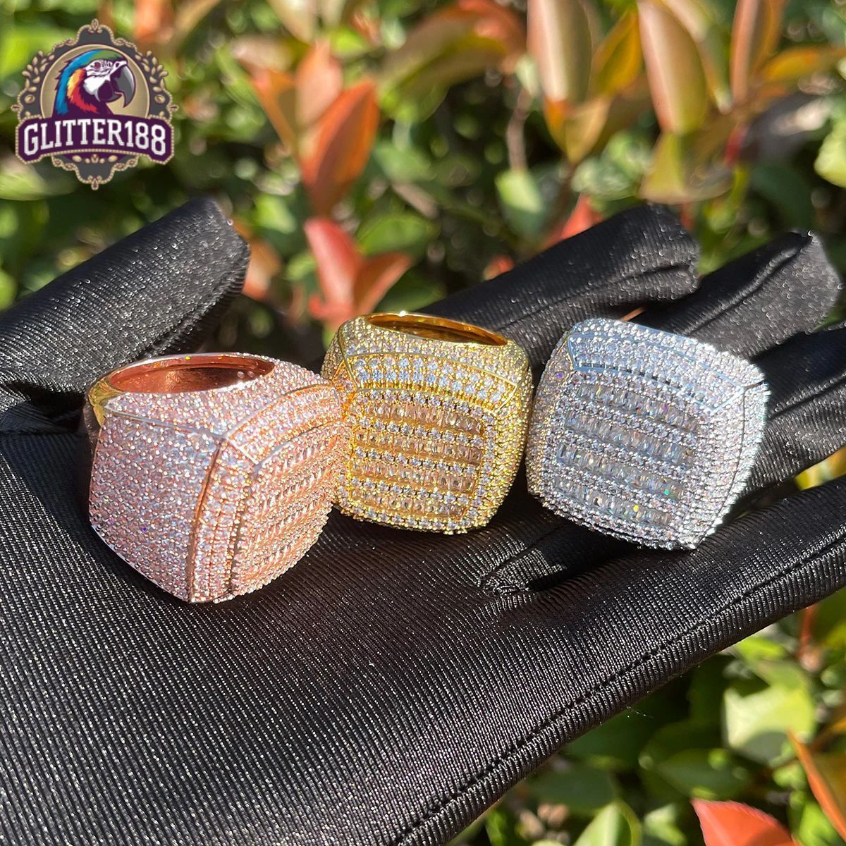 2026 new style hip hop ring Classic Geometric Hot Selling silver Mens vvs moissanite Ring Gold Plated Wholesale