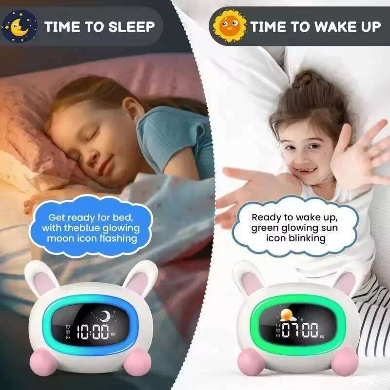 Alarm Clock Kids Ok to Wake Children with Sleep Training and Sound Machine Birthday Gift for Boy Girls W260130