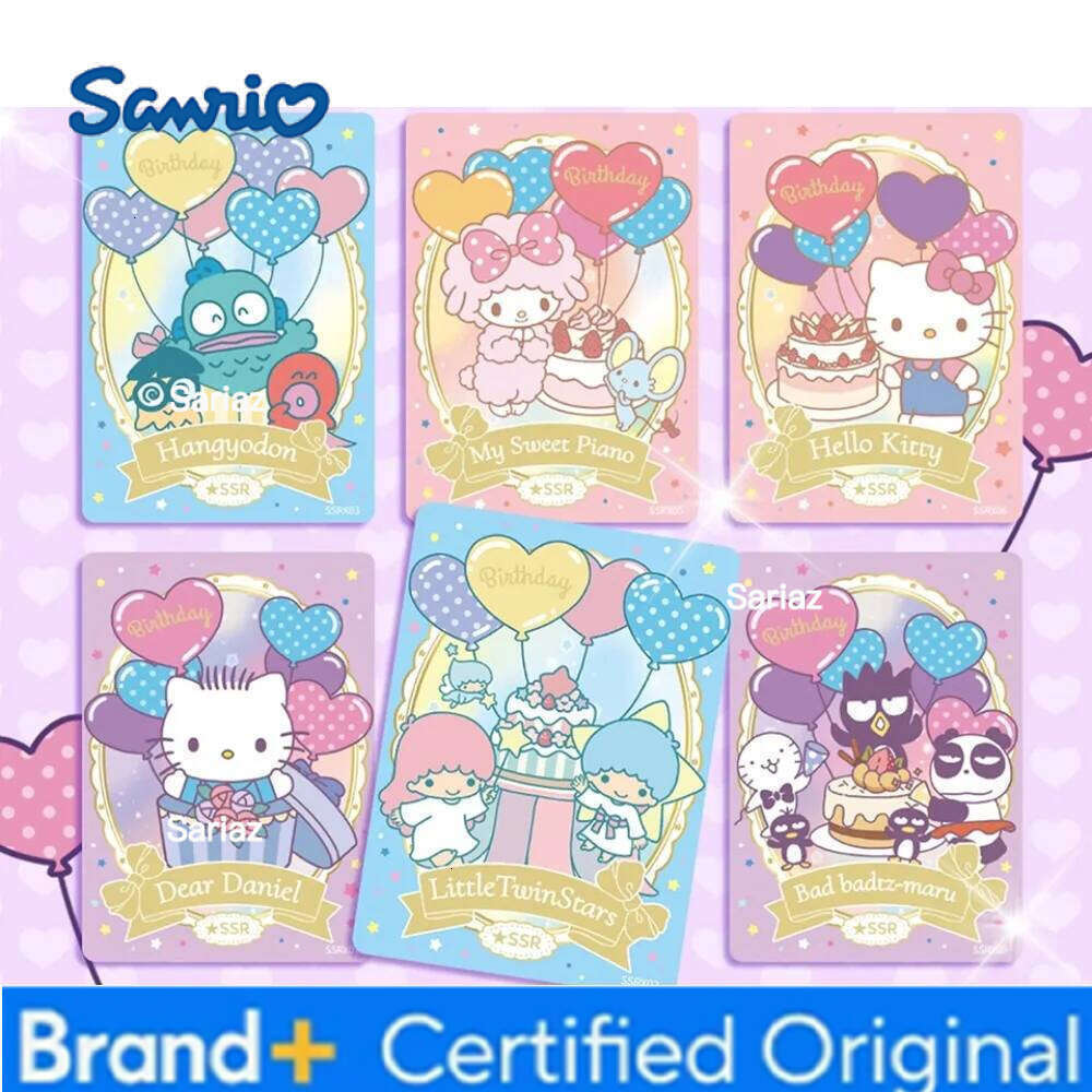 Sanrio VANCARD'S Collection for Children Popular Japanese Anime IP Hello Kitty Cute Star Party Series Trading Cards Gifts H2601301