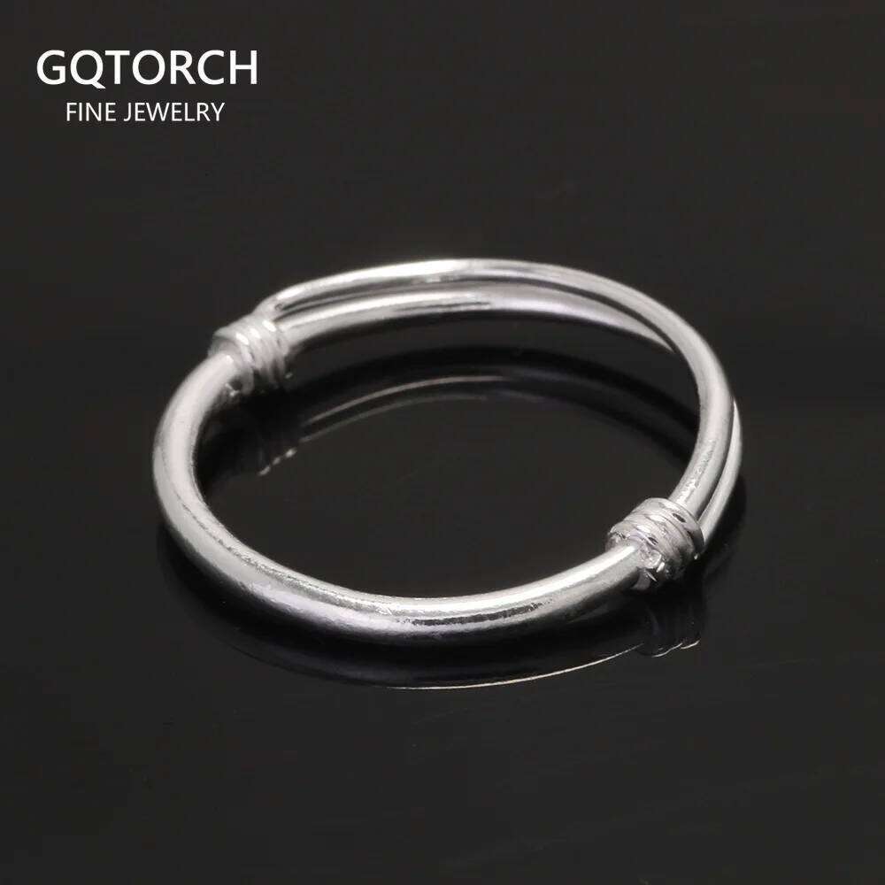 Authentic Sterling Silver 999 Minimalist Men and Women Personalized Sliding Adjustable Ring for Couples Fine Jewelry XJ260130