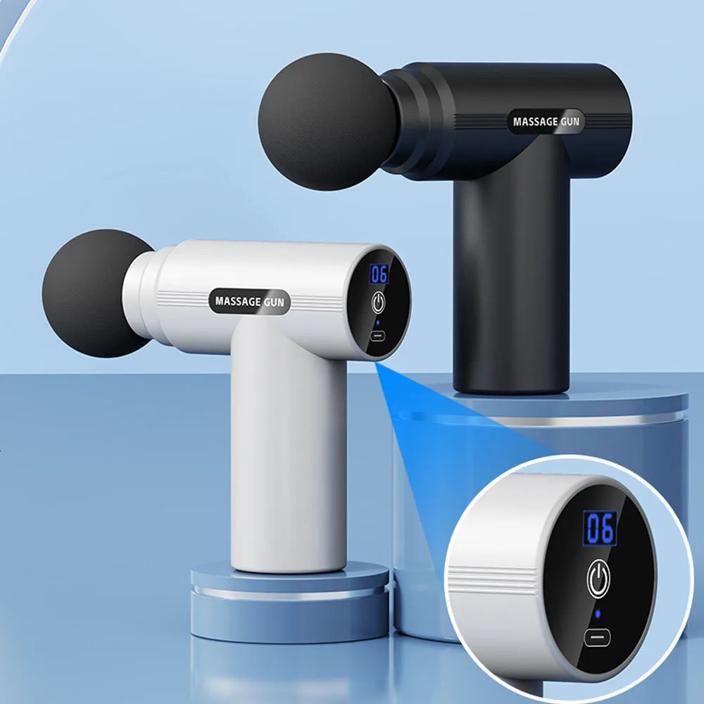 Mini Massage Gun Fascia Machine Muscle Relaxation USB Vibrating Gun Rod Massage Fitness Equipment Neck Grab Fascia Gun 260126
