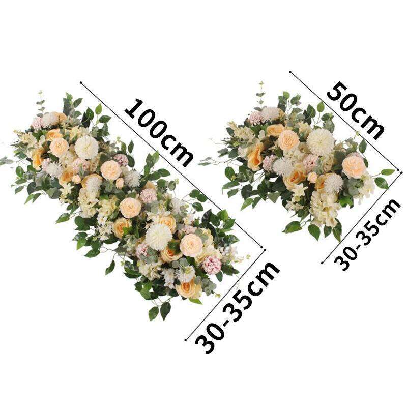 50/100cm DIY Wedding Flower Wall Decoration Arrangement Supplies Silk Peonies Rose Artificial Floral Row Decor Wed Arch Backdrop W260130