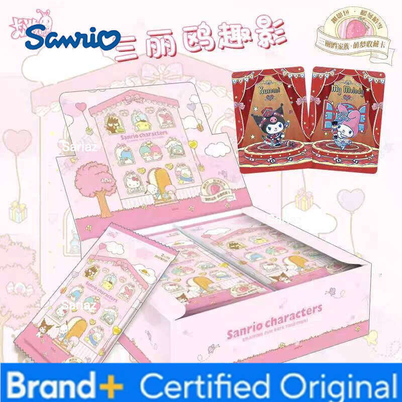 Sanrio KAYOU Genuine Collector Hello Kitty Adorable Game Card Set Exquisite Cartoon Toy Cards Girls Heartwarming Gift H260130