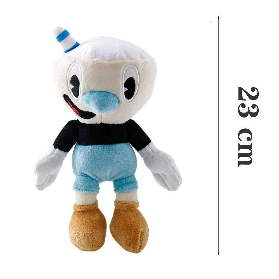 25cm Adventure Game Cuphead Toy Mugman The Devil Legendary Chalice Plush Dolls Toys for Children Gifts Christmas present Y260128