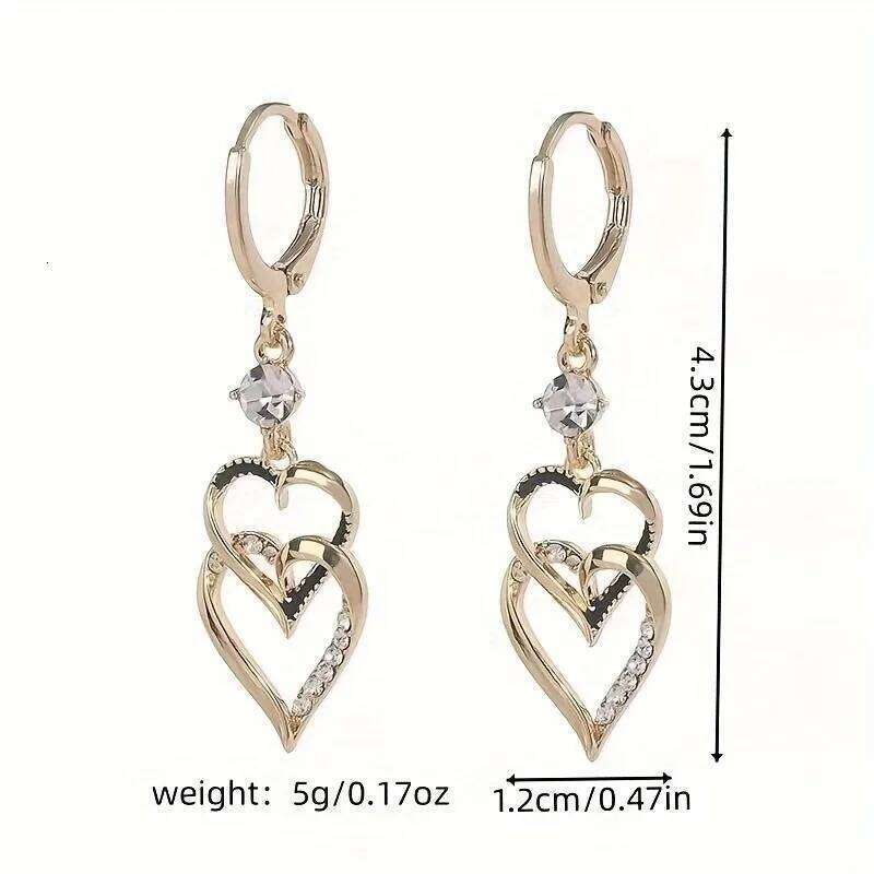 2PC Women's Fashion Geometric Spiral Earrings Jewelry Accessories Suitable for Date, Party, Festival Gifts