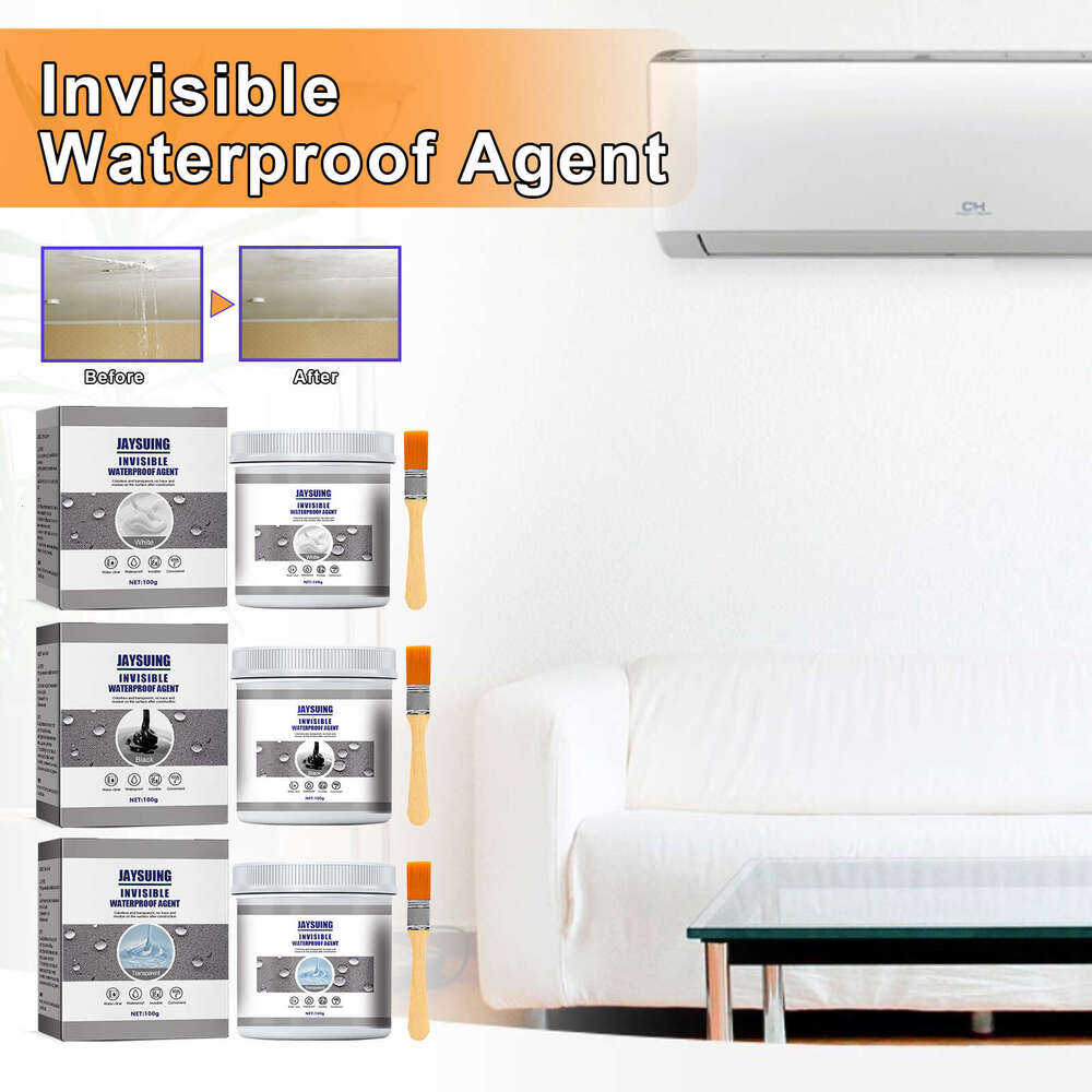 Jaysuing Black Waterproof Glue for Kitchen and Bathroom Doors, Windows, Tiles, Water Pipes, Exterior Walls, Waterproofing, Leakproofing, No-Need-to-Hi