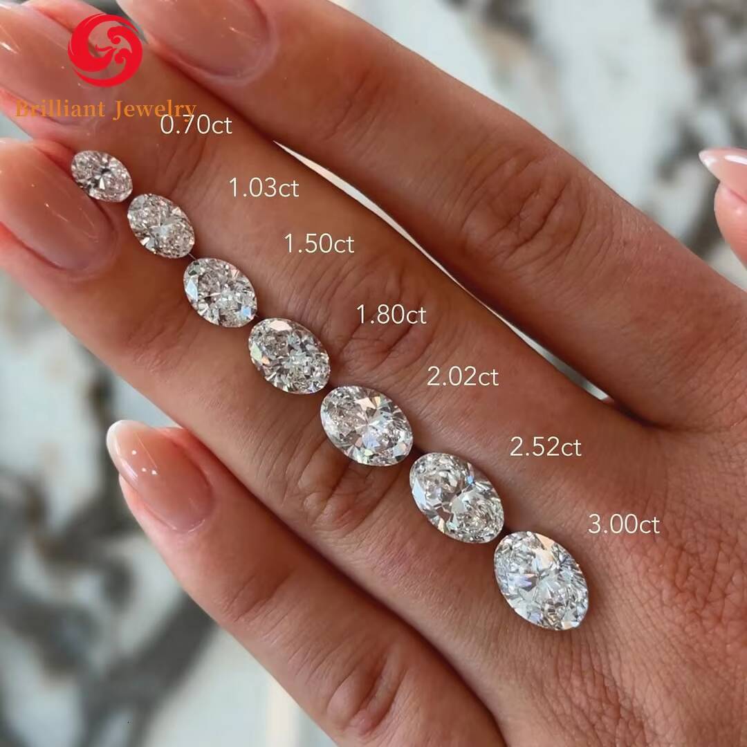 IGI Certified HPHT CVD Lab Grown Oval Cut Diamond 1Carat 10K 18K Rose Gold Jewelry Engagement Lab Diamond Ring for Women