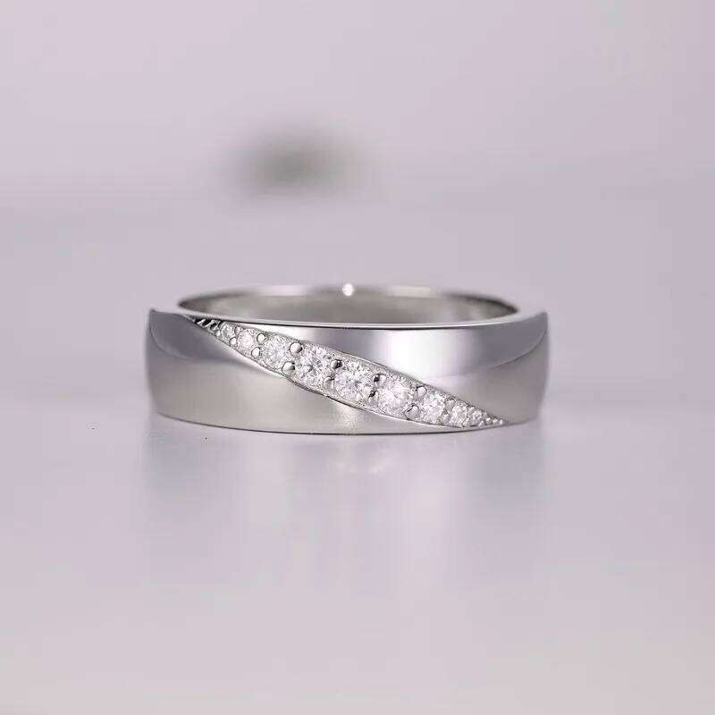 Trumium 925 Sterling Silver Moissanite Ring for Men Engagement Wedding Band Luxury Anniversary Jewelry Gift Customized Engraving XJ260130