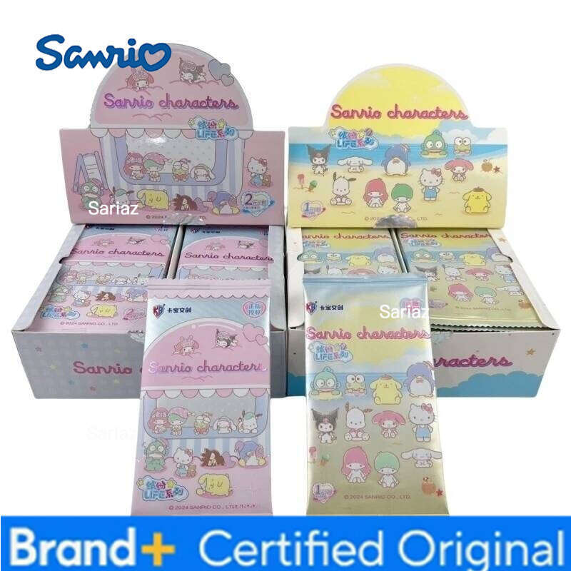 Sanrio Original Box Card Cute Anime Genuine Authorization Party Plan Characters Kuromi Kitty Melody Collection Children's Gifts H260130