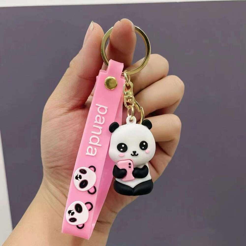 2026 Cute panda pendant from China, available in multiple colors to match with bags, keychains, and more