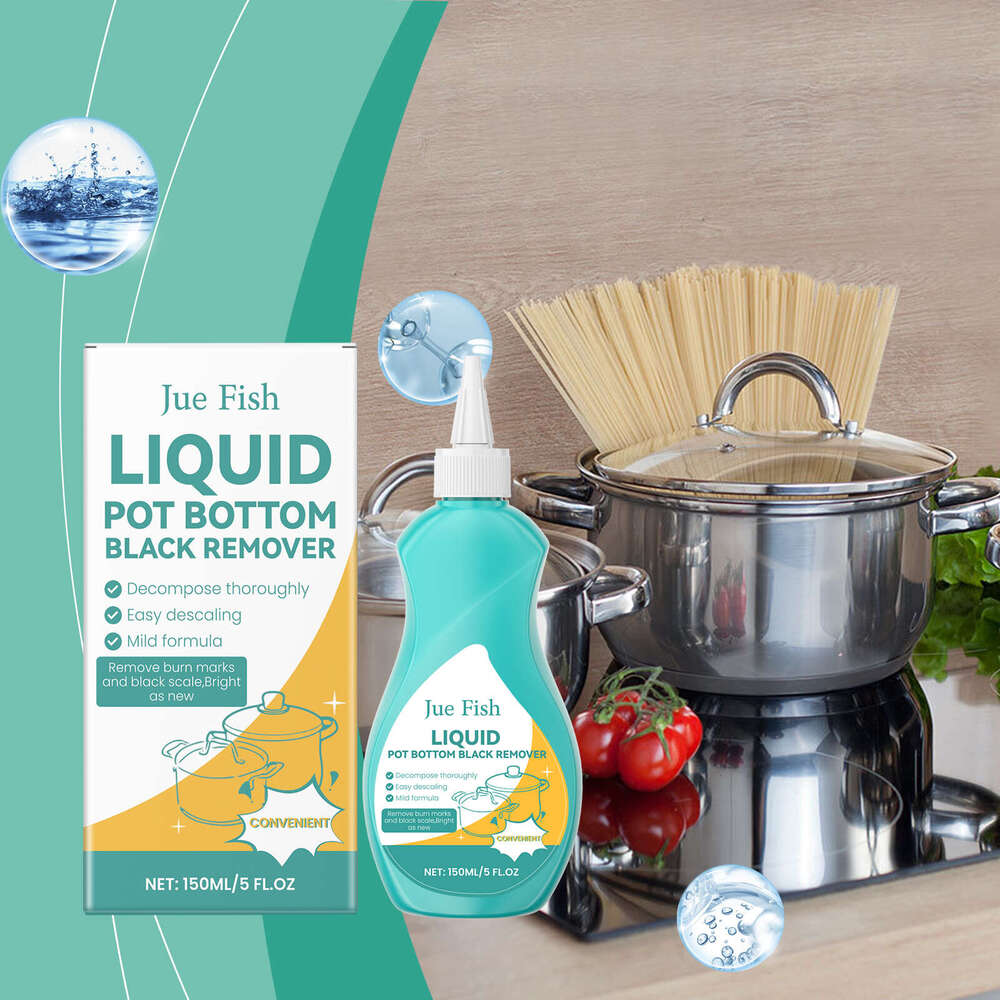 Jue-Fish Pot Bottom Grease Cleaner Degreasing Descaling Polishing Anti-Rust Cleaning Liquid S260130