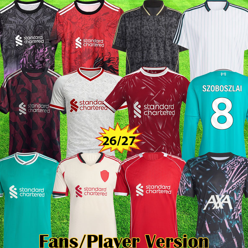 Liverpool Soccer Jersey 3XL 4XL 25 26 27 ISAK ALLISTER WIRTZ EKITIKE FRIMPONG SZOBOSZLAI GAKPO Icons 2026 Mohamed football shirts men kids Lifestyle Pre match Tops