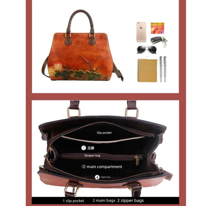 MOTAORA Handmade Genuine Leather Embossing Women Handbags Trend Female Shouder Bags Vintage S Bag Luxury Designer New KABAHEBINGJUE