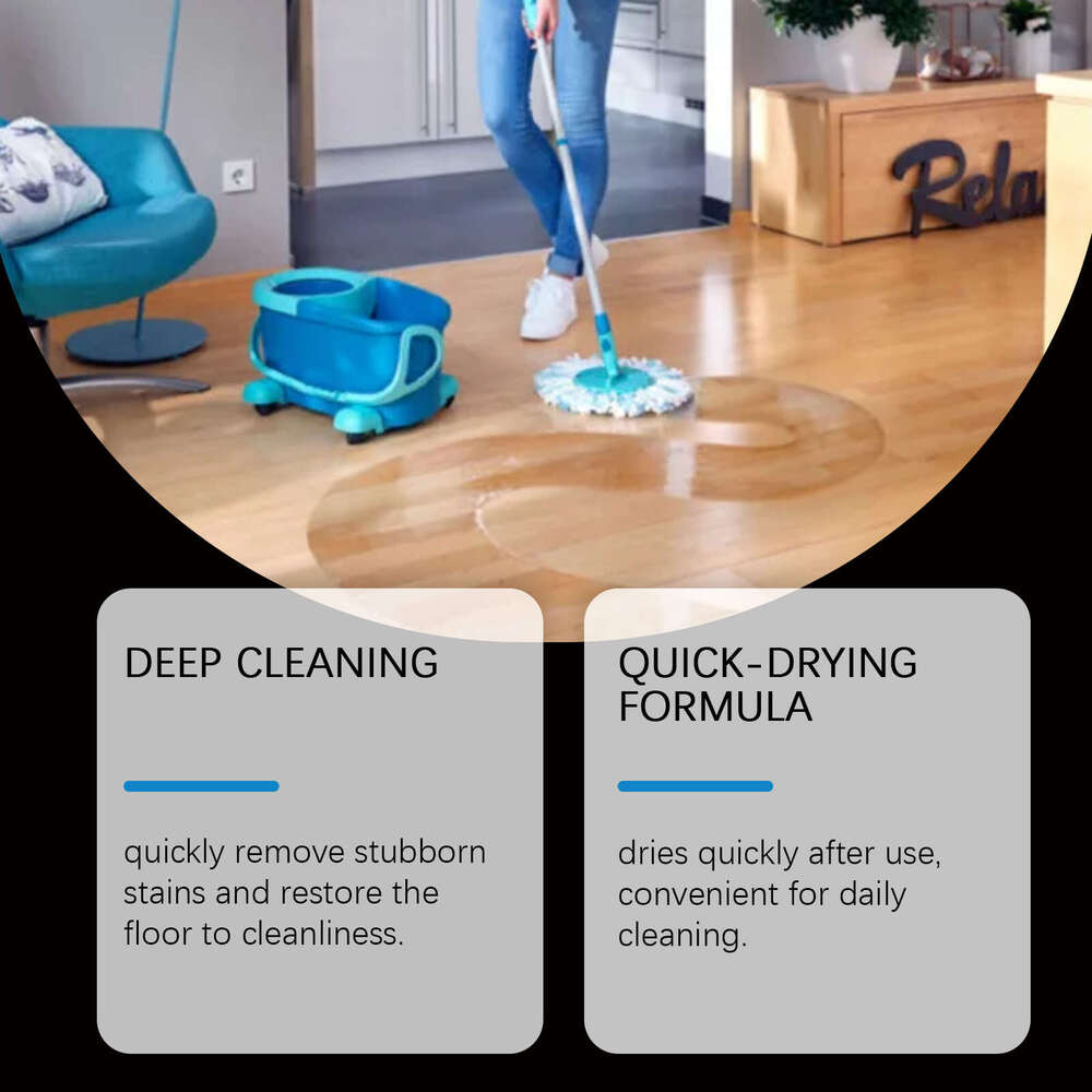 Jakehoe Mop for Hardwood Floors and Tiles Stain Removal Daily Maintenance Renovation Cleaner S260130