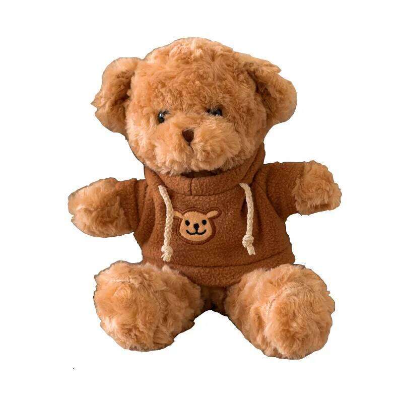 Children's Toy Teddy Festival Party Fun Sweater Birthday Gift Cartoon Plush Doll Brown Bear Y260128