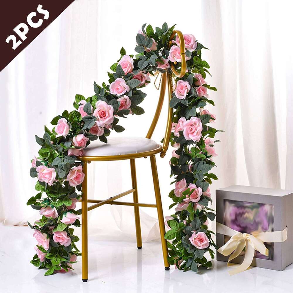 Artificial vine flower green leaves for arches, garden backdrops and home decor, wedding | Romantic decor W260130