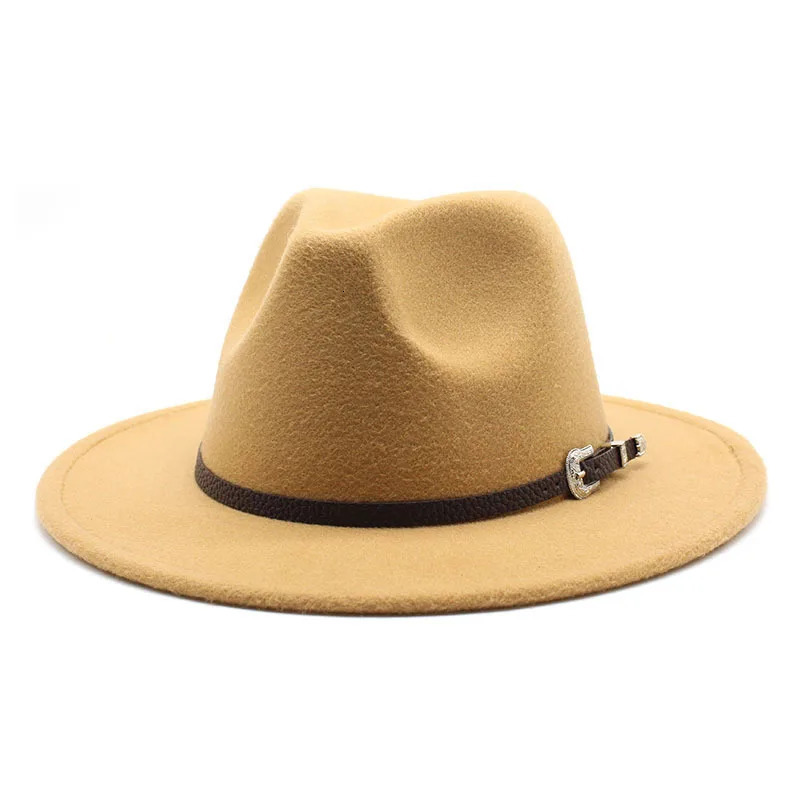 British Style Felt Jazz Fedora Hat Panama Trilby Hats For Women Men Gentleman Wedding Party Hat 260120