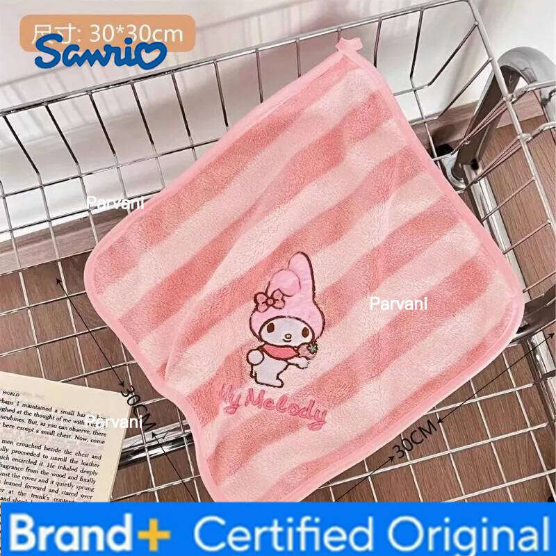 Sanrio My Melody Kuromi Soft Comfort Children's Towels Cartoon Fashion Practical Face Towel Portable Water Uptake Handkerc H260130