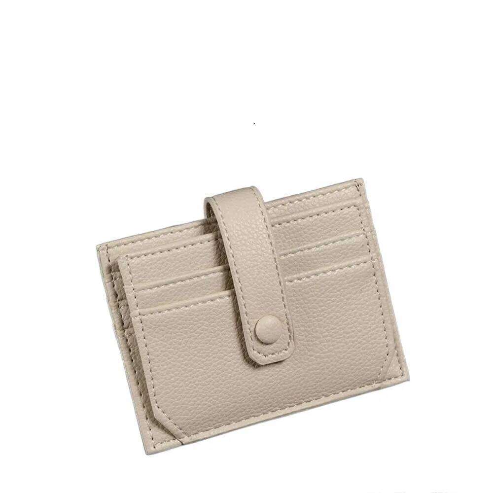 Simple Multi-card Slot Holder Ultra Thin Multi Pockets Wallet PU Leather Clip Card Bag Women Z260130