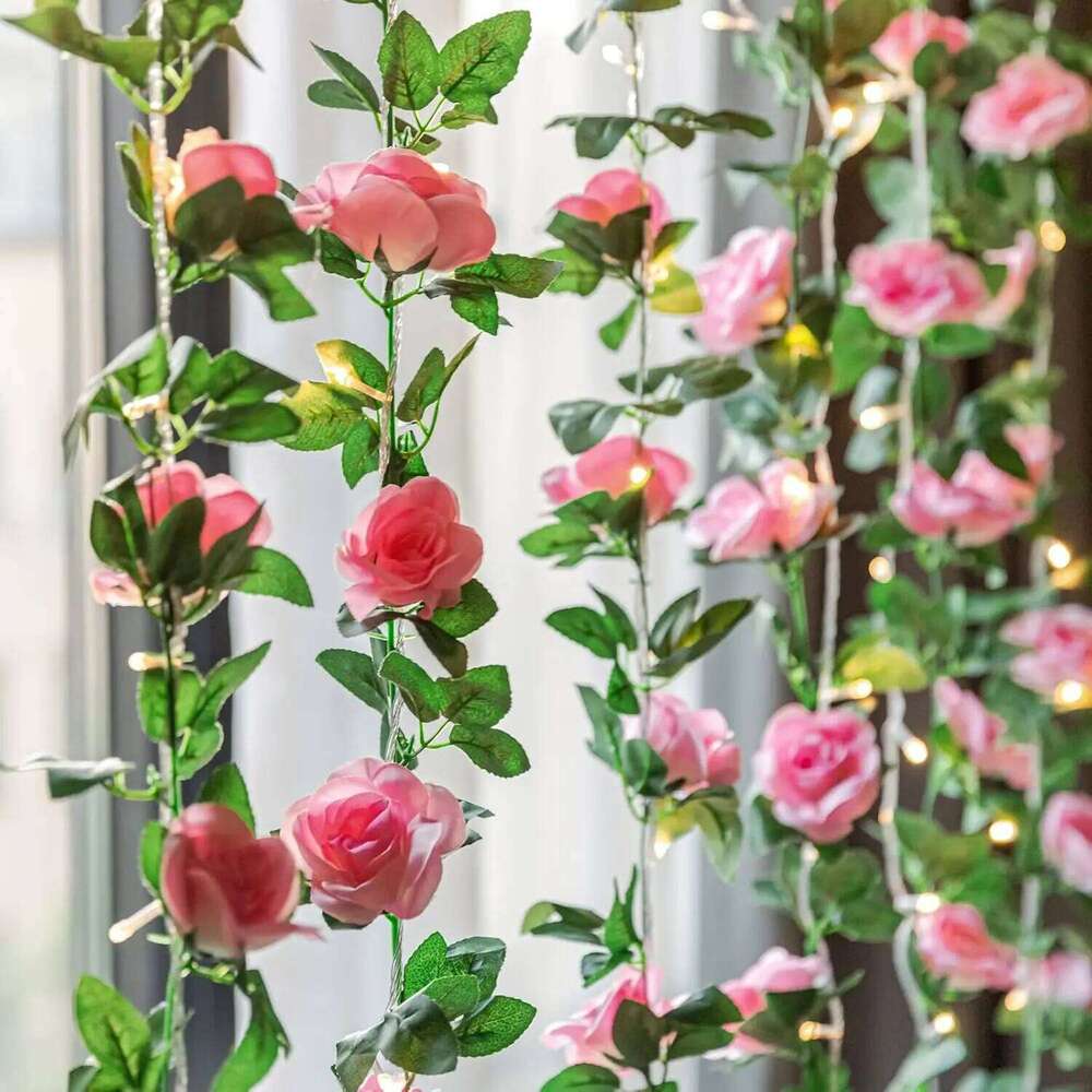 Artificial rose ring hanging wedding party garden home bedroom office decoration W260130