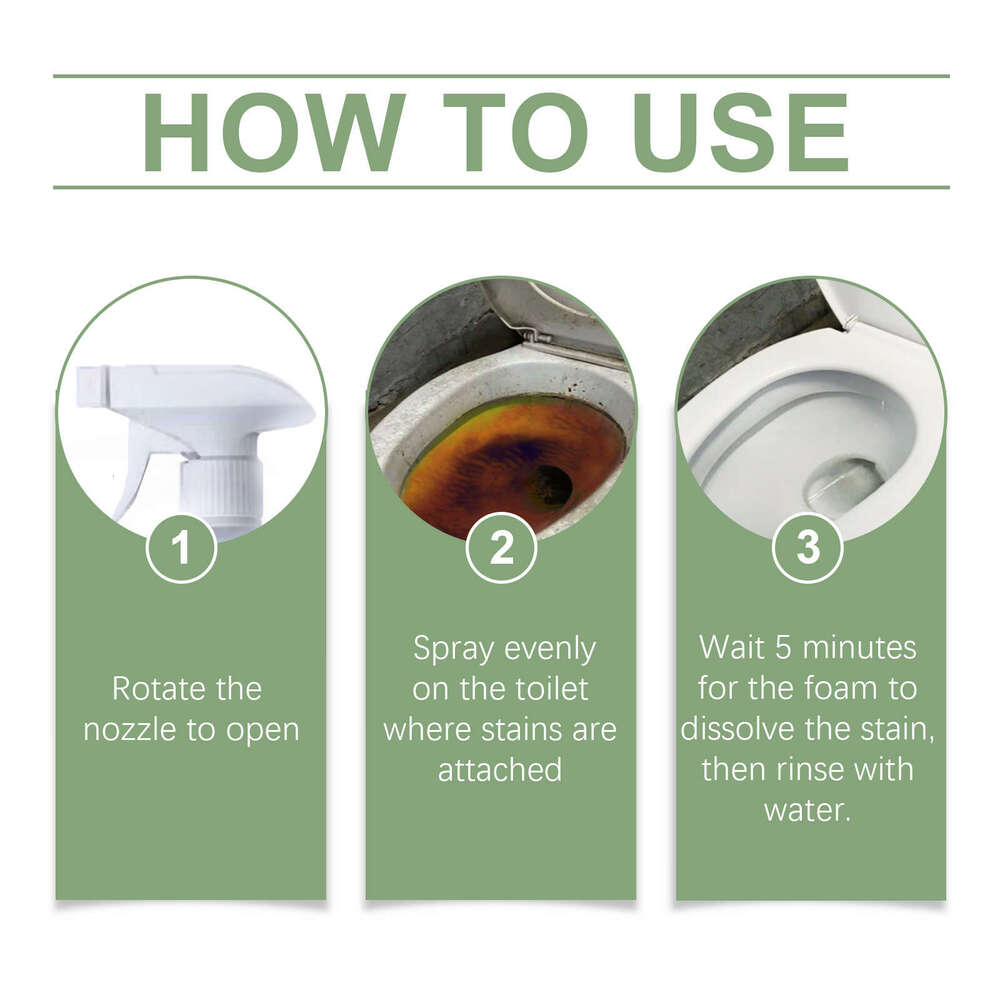 Jakehoe Remover Household Toilet Bowl Quick Stain Removal Descaling Deodorizing Cleaner S260130