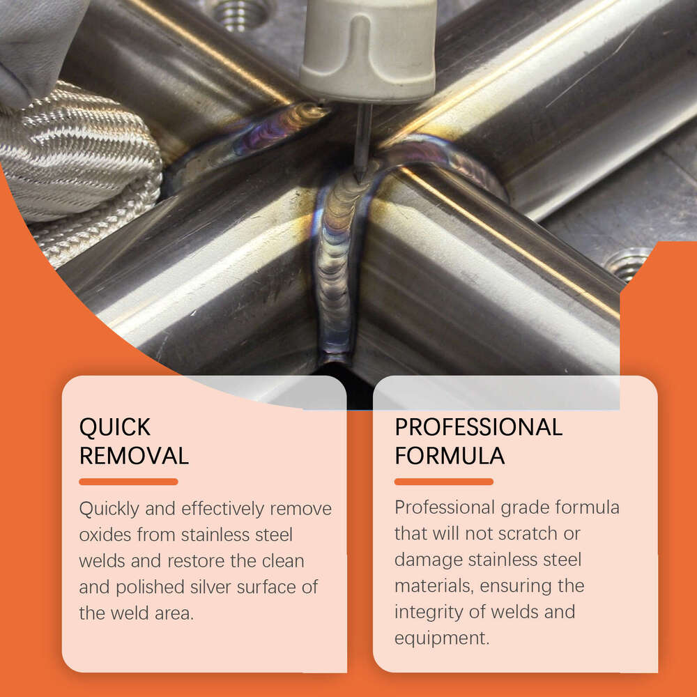 JAKEHOE Stainless Steel Seam Weld Residue Easy Stain Dirt Removal Cleaning Gel S260130