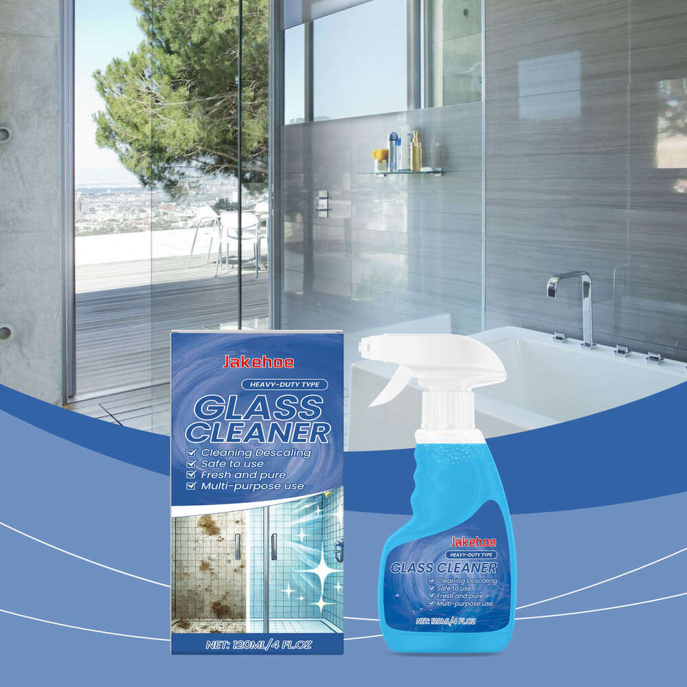 Jakehoe Descaling Dust Stain Glass Mirror Crystal Clear Cleaner S260130