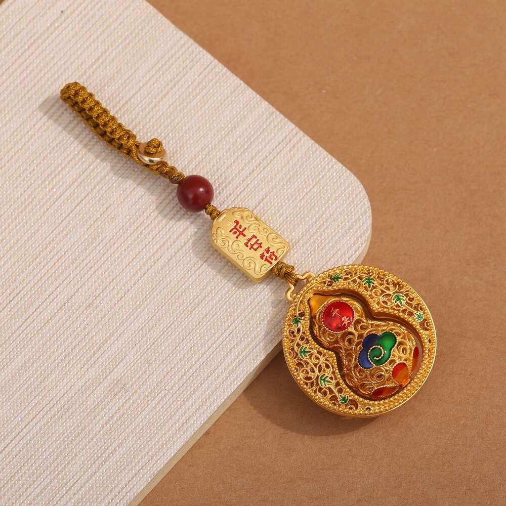 Lucky National Trend High-end Pendant Phone Keychain Ornament Vintage Bag Creative Gift for Men and Women