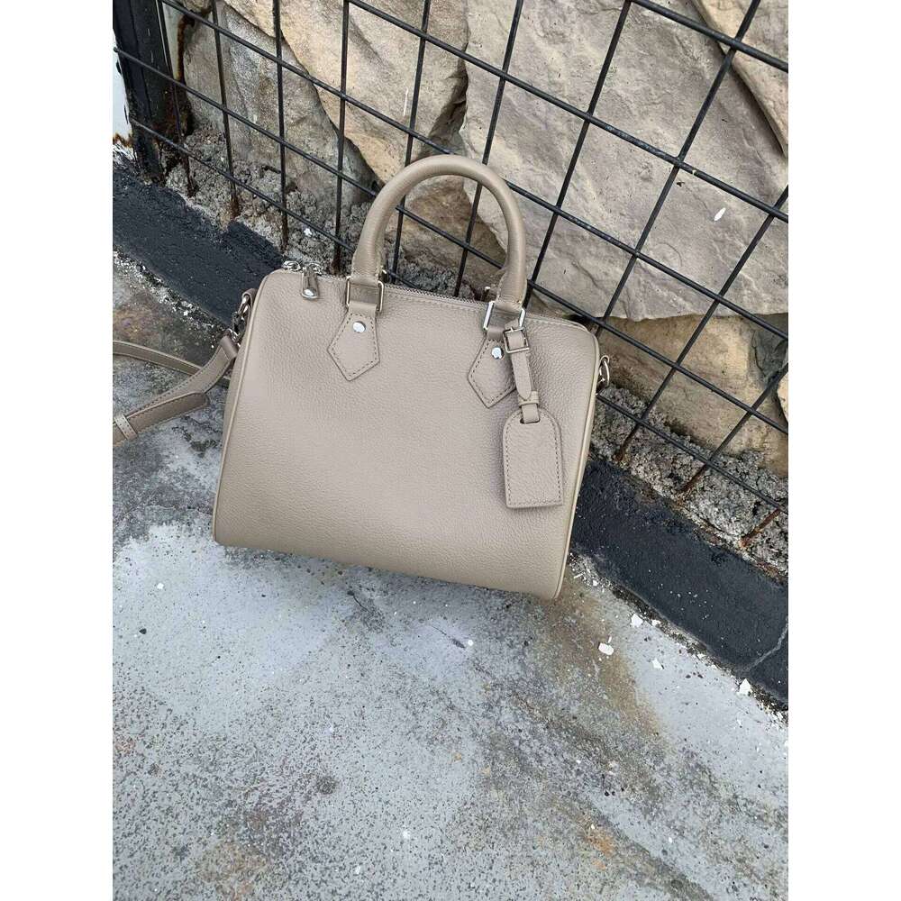 Genuine Grade Leather Women's Shoulder Crossbody Luxury Designer Brand Female Handbag Fashion Soft Cowhide Ladies Boston Bag