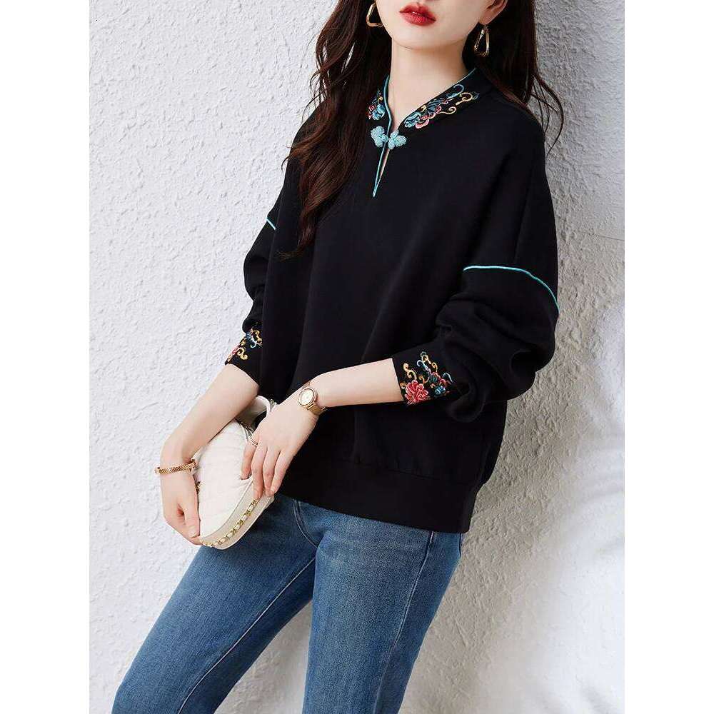 Mardi Hefxessdr Chinese style Sweatshirts women s Hoodies Fashion pullovers Spring Autumn casual sweatshirts Tops female