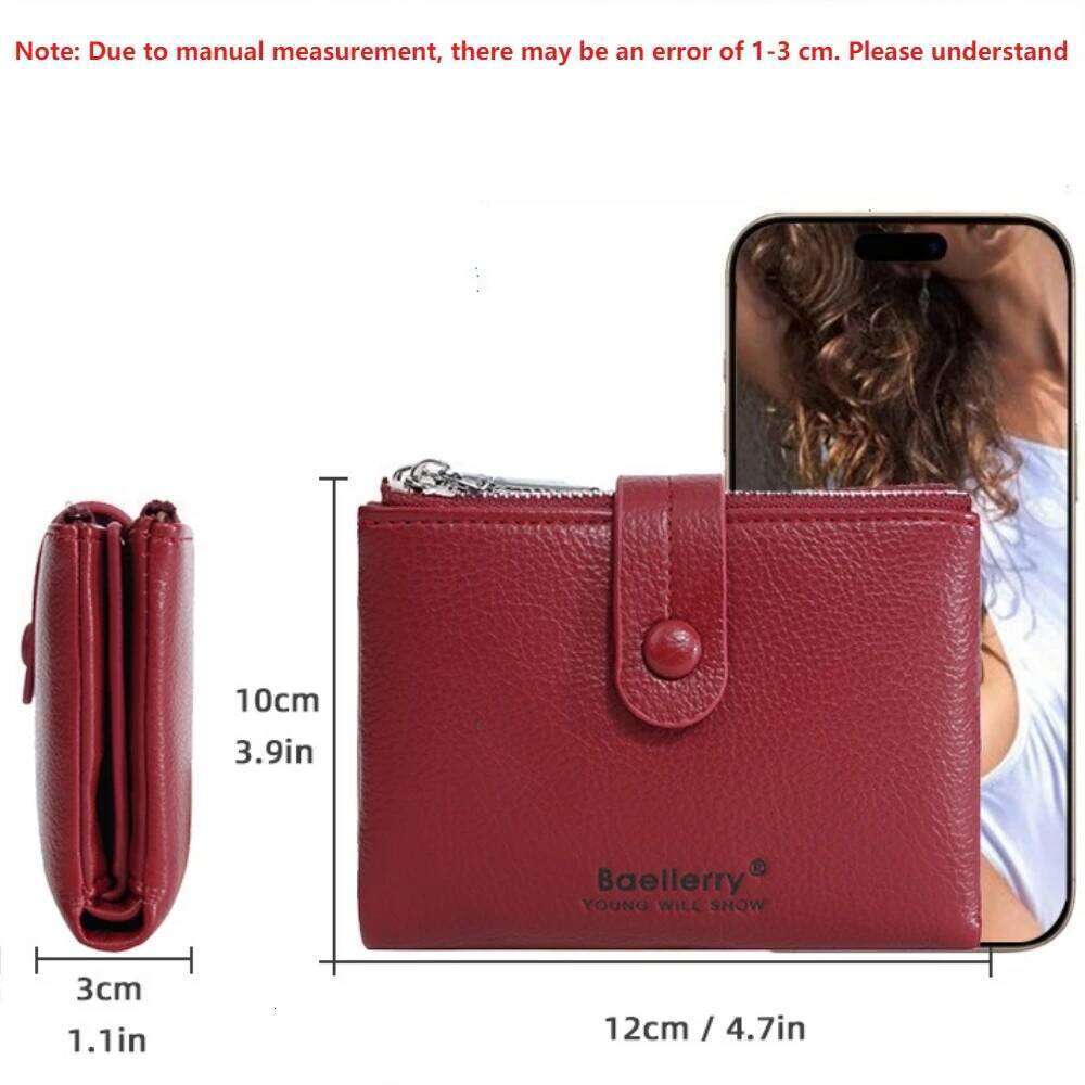 Card Female Purses Photo Holder Double Soft Wallet for Gilrs Coin Purse 2025 New Simple Women Zipper Wallets Z260130