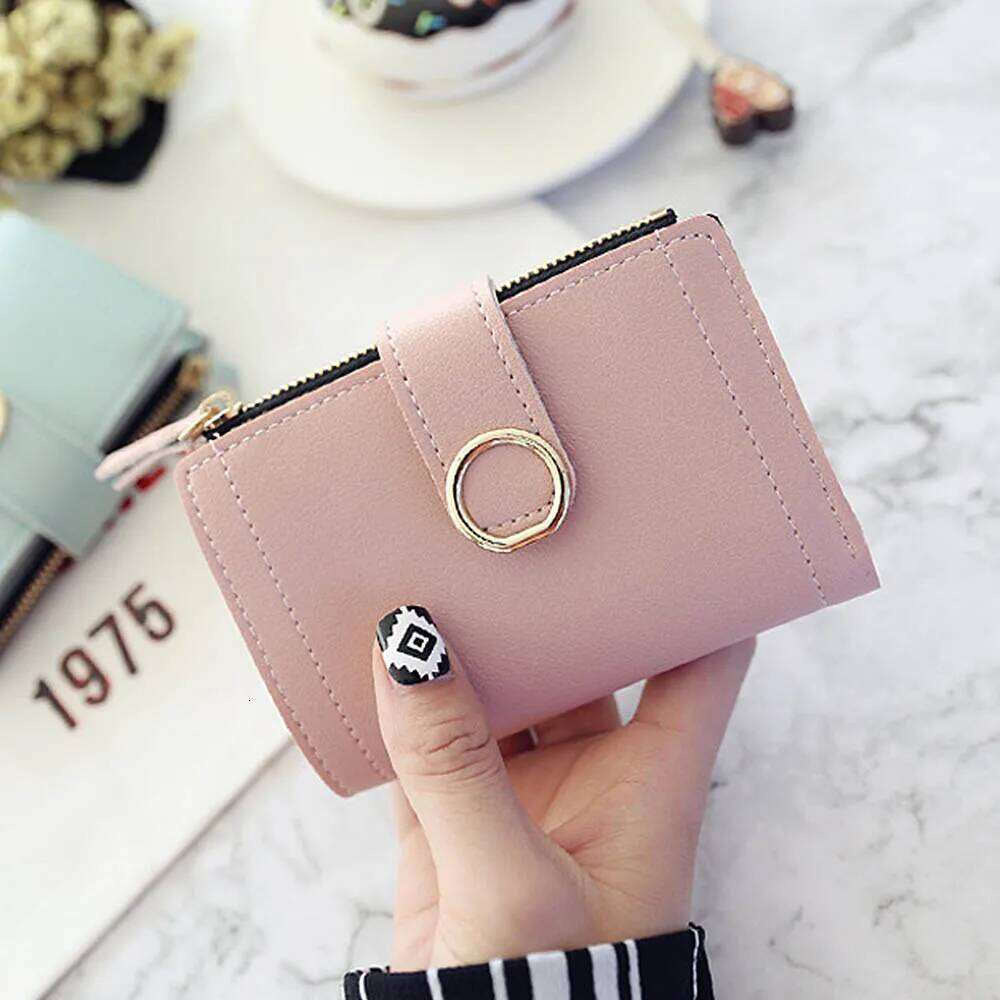 New Fashion Short Women's Wallet Zipper Card Holder Cute Female Coin Purse High Quality PU Wallets For Girls Z260130