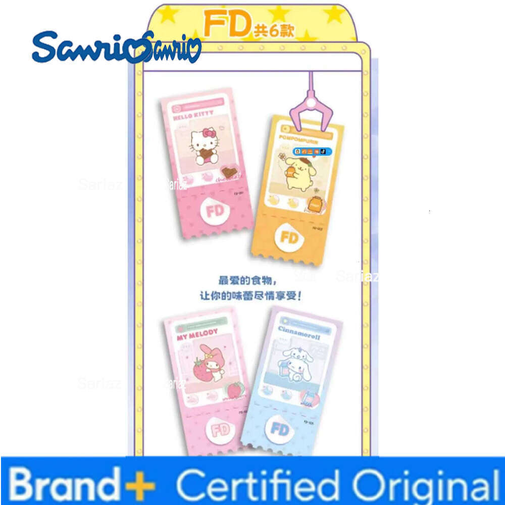 Sanrio New In Stock Melody Kuromi Ticket Stub Card Offline First Round Of Peripheral Collector Cards Festival Gifts H260130
