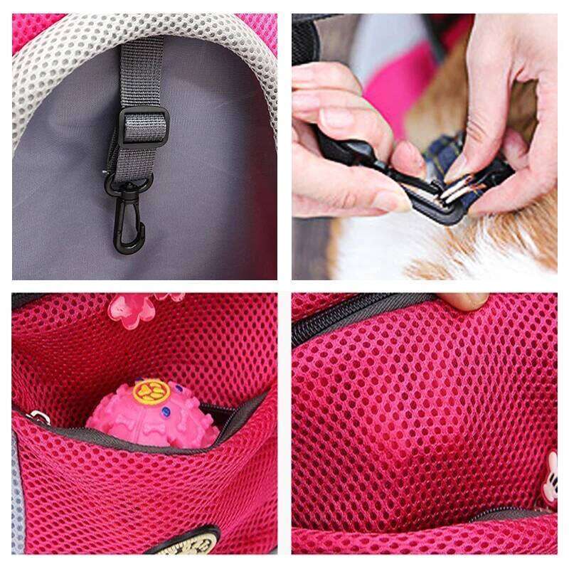 Pet For Dogs Out Double Shoulder Portable Backpack Outdoor Dog Carrier Bag Travel Set 26H0130