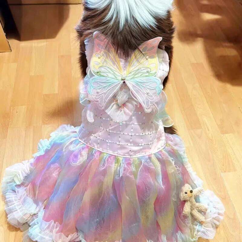 Large Clothing Summer Big Dog Dress Corgi Shiba Inu Border Collie Samoyed Husky Labrador Golden Retriever Costume Apparel H260129