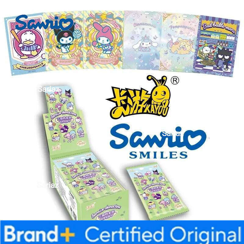 Sanrio KAYOU Genuine Collector Hello Kitty Adorable Game Card Set Exquisite Cartoon Toy Cards Girls Heartwarming Gift H260130111