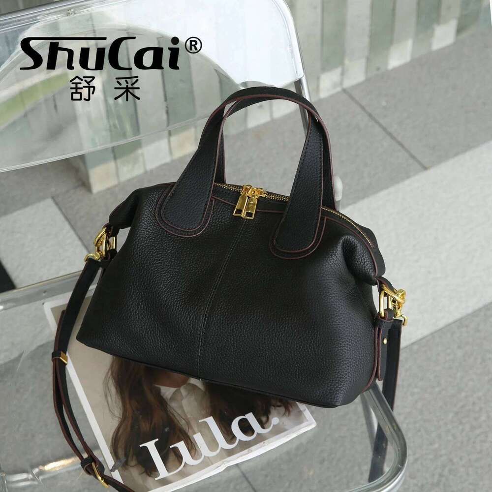 Genuine Leather Fashion Women's Handbag Luxury Designer Ladies Shoulder Crossbody Bags High Quality Large Capacity Tote Bag