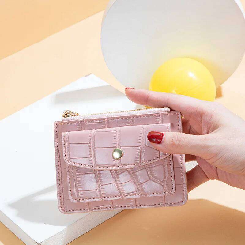 New Women Wallets Zipper PU Leather Coin Purse Mini Key Chain Small Wallet Multi-card Bit Card Holder Z260130