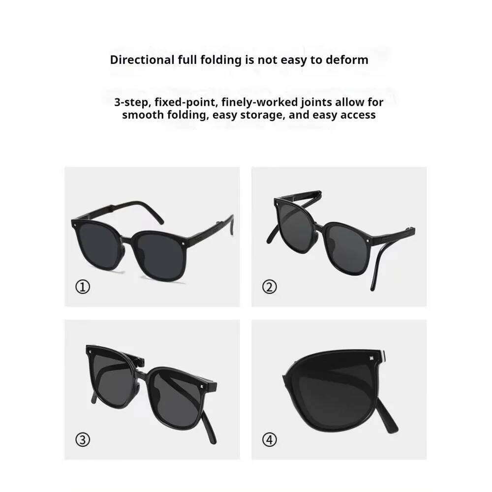 2025 Protection Sunglasses Internet Celebrity Style Versatile Glasses Fashion Foldable Women High-End Outdoor Driving UV H260130