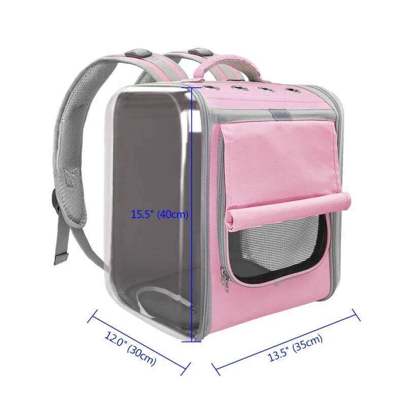 Transparent Dogs Cats Carriers Breathable Backpack Acrylic Space Capsule Puppy Kitten Bag Outdoor Travel Portable Pet Supplies 26H0130