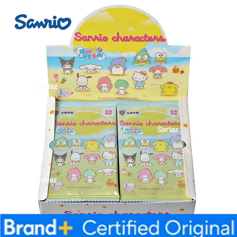Sanrio Genuine Original Collection Hobby Cards Cute HelloKitty Kuromi Melody Cinnamoroll Party Game Children's Christmas Gift H260130