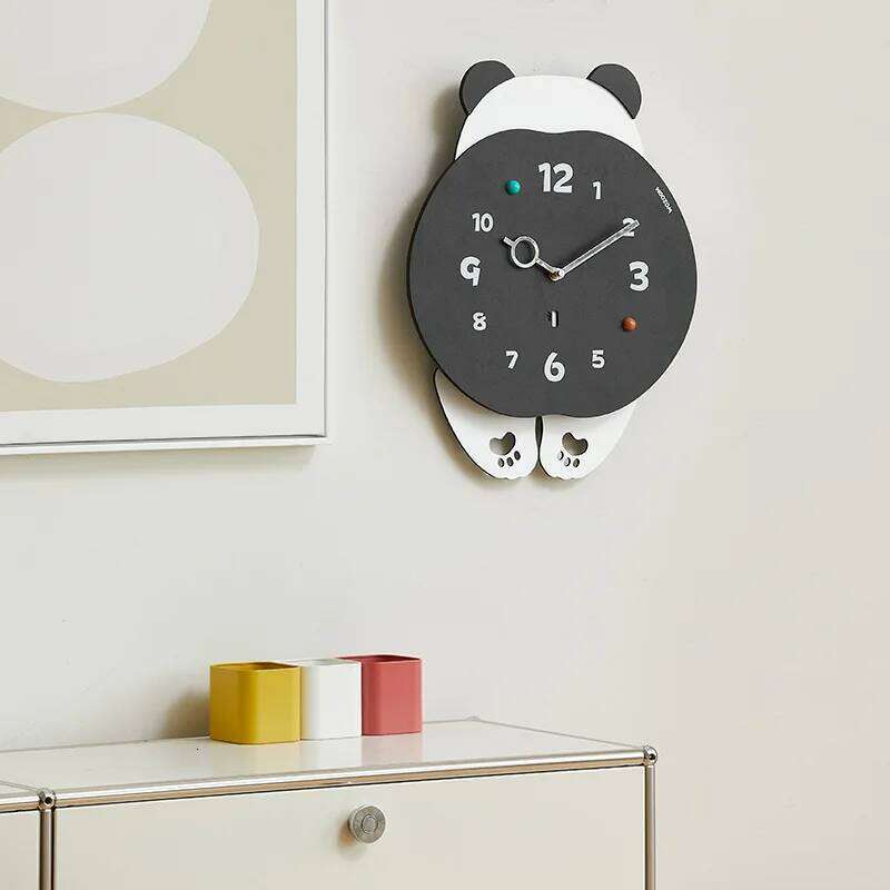 Panda Modern Minimalist Silent Large Decorative Wall Clock Living Room Bedroom Home Decor 2025 New Battery Operated W260130