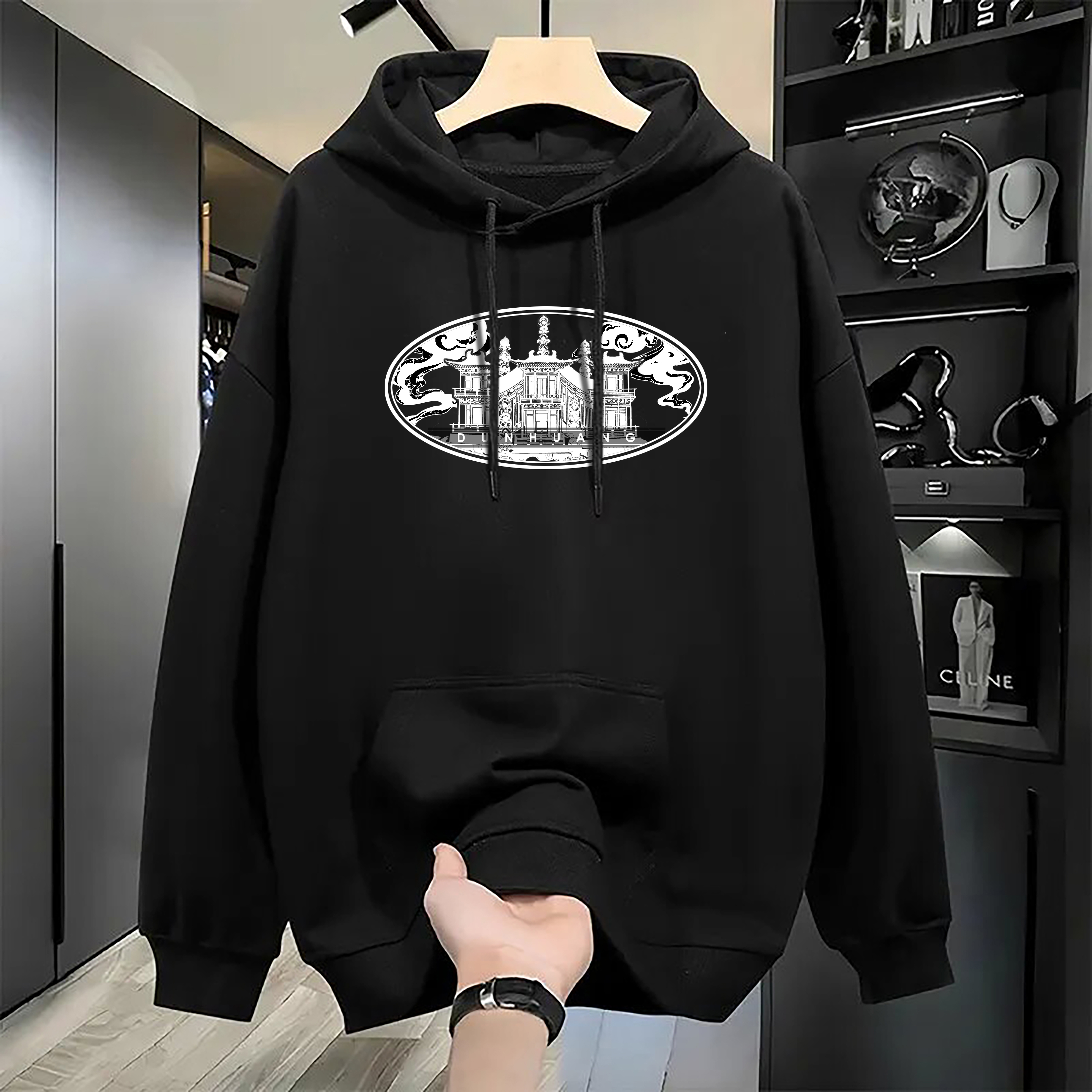Women's Hoodies Hoodie Harajuku Pure Cotton Sweatshirts Retro Simple Fashion Winter Round Neck Long Sleeved Unisex y2k