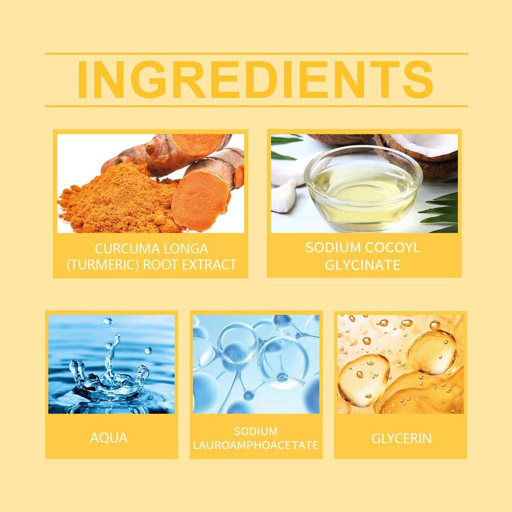 EELHOE Turmeric Foam Gentle Cleansing Skin Pore Care Solution Mousse Cleanser